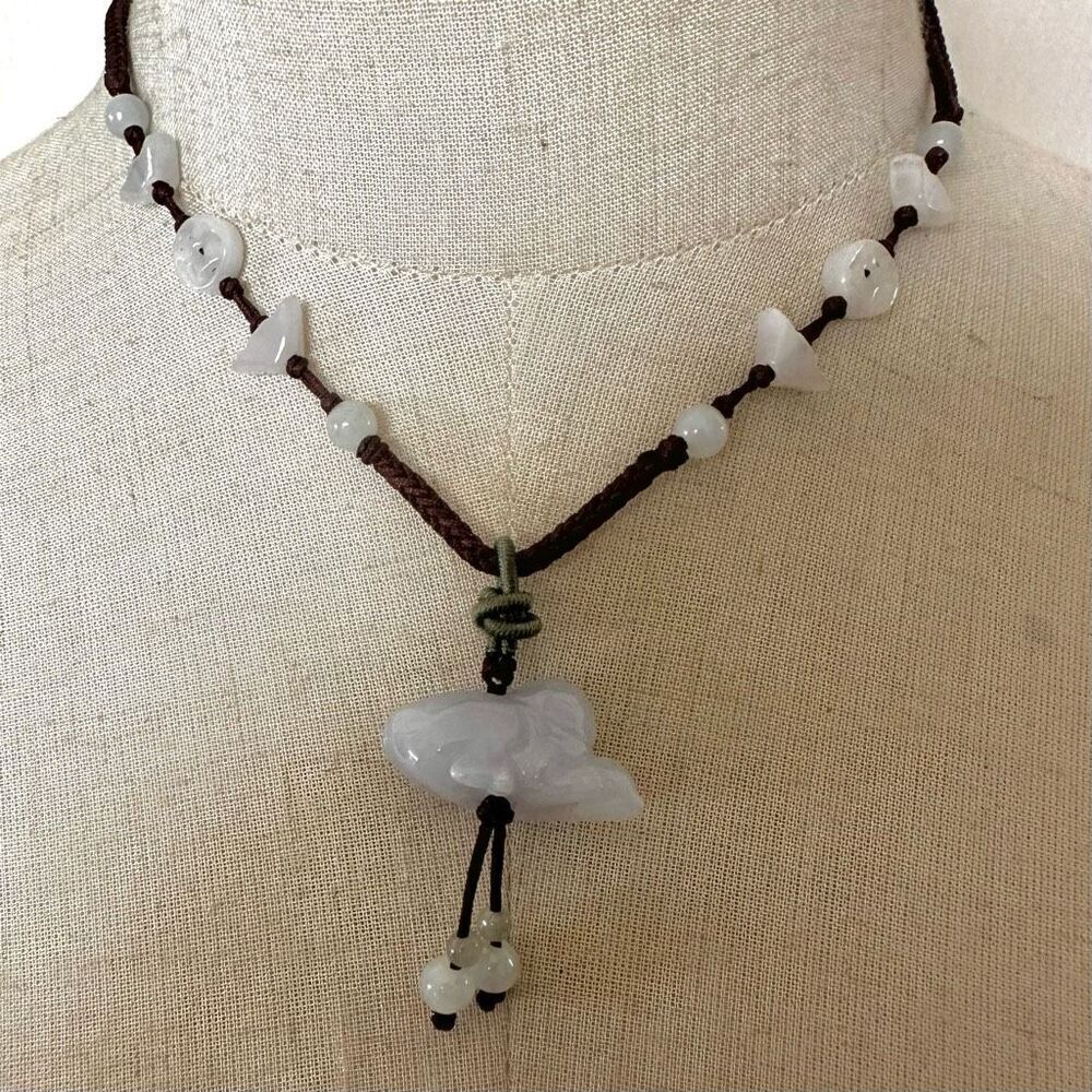 monkey jadeite pendant necklace